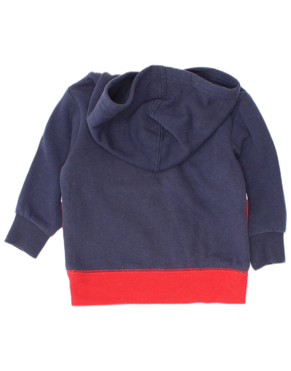 Levi's Baby Boys Graphic Hoodie Jumper 9-12 Months Navy Blue Colourblock