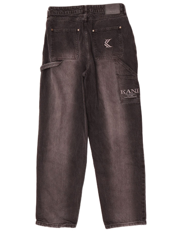 Karl Kani Womens High Waist Loose Jeans W27 L30 Grey