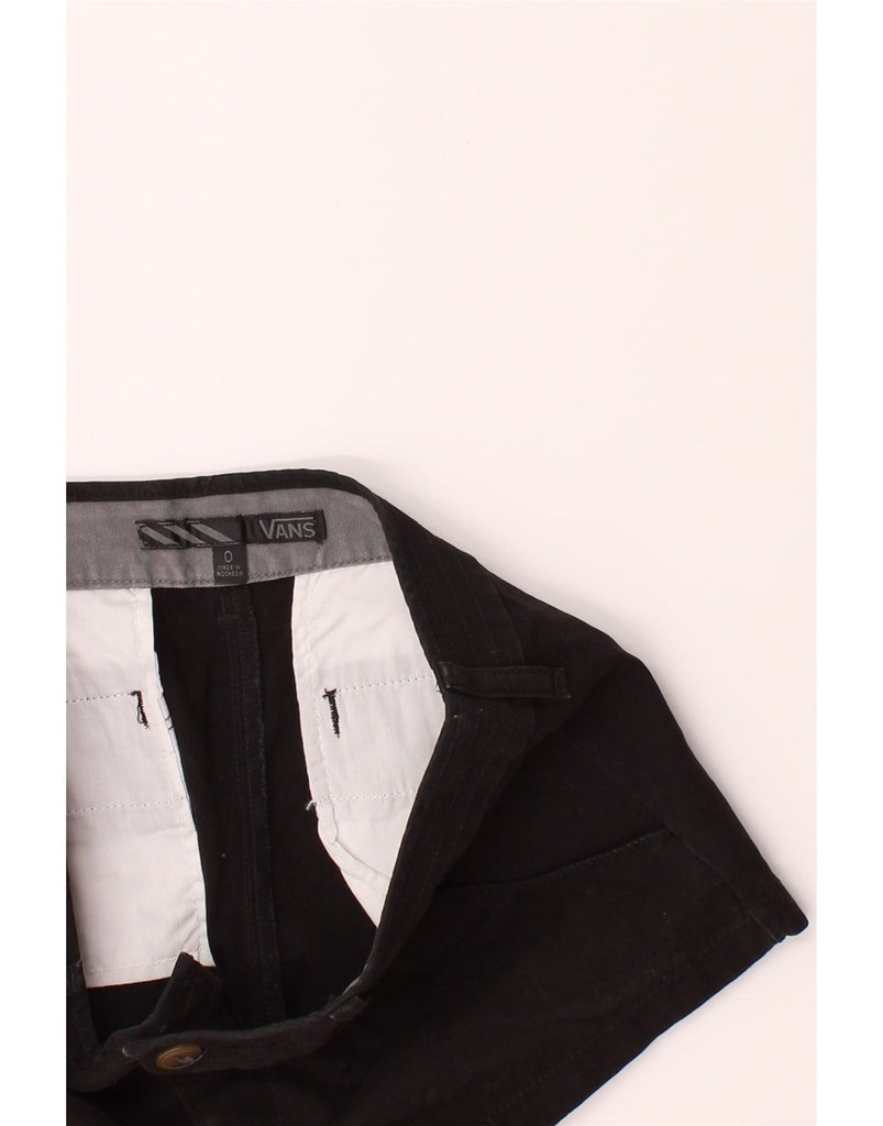 VANS Womens Casual Shorts US 0 XS W28 Black Cotton Vintage Vans and Second-Hand Vans from Messina Hembry 