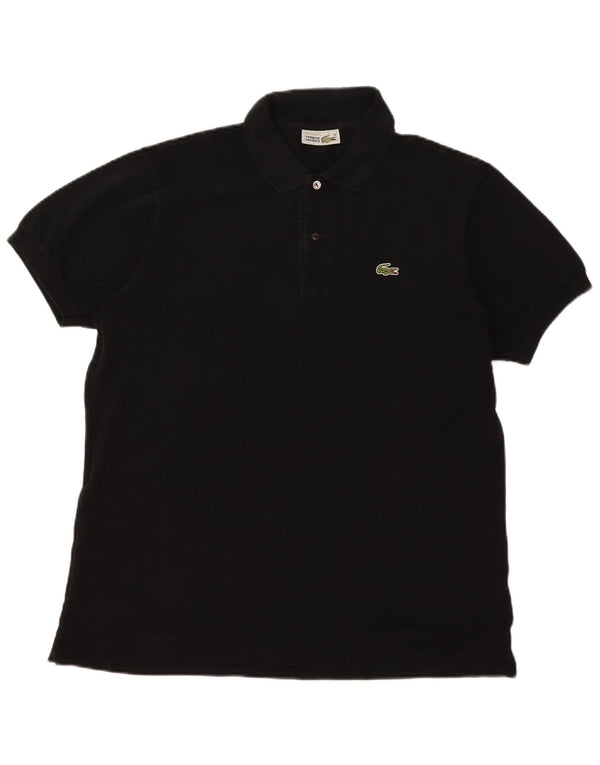 Lacoste Mens Polo Shirt Size 5 Large Black Cotton
