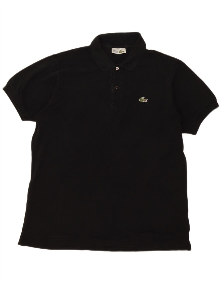Lacoste Mens Polo Shirt Size 5 Large Black Cotton