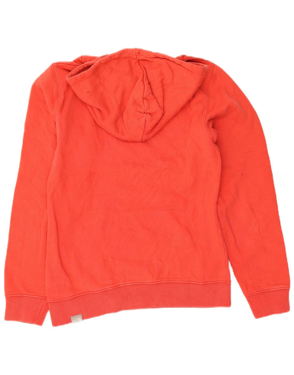 The North Face Womens Graphic Hoodie Jumper UK 6 XS Red Cotton