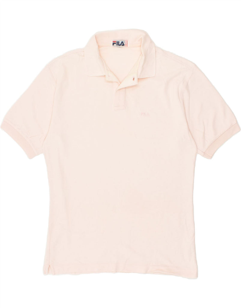 FILA Mens Polo Shirt IT 50 Medium Pink Cotton | Vintage Fila | Thrift | Second-Hand Fila | Used Clothing | Messina Hembry 