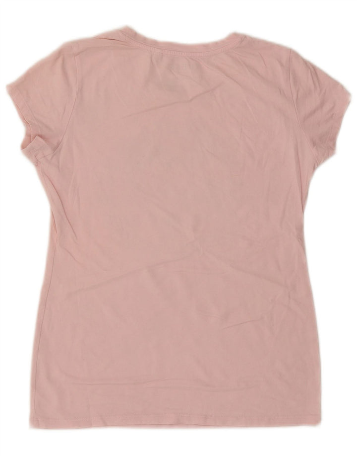 Guess Womens Graphic T-Shirt Top UK 14 Large Pink