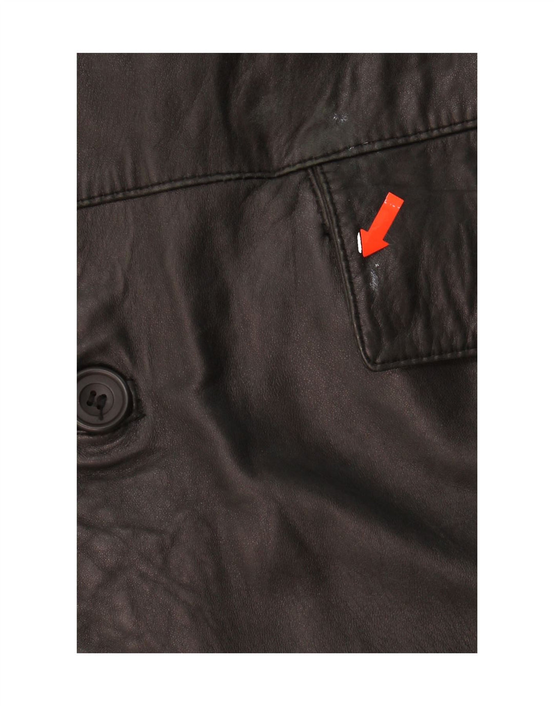 VINTAGE Mens Leather Coat UK 46 3XL Black Leather Vintage Vintage and Second-Hand Vintage from Messina Hembry 