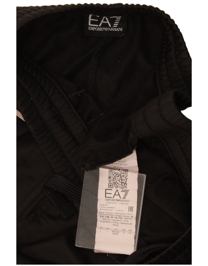 Emporio Armani Mens Tracksuit Trousers Joggers Large Black Polyester