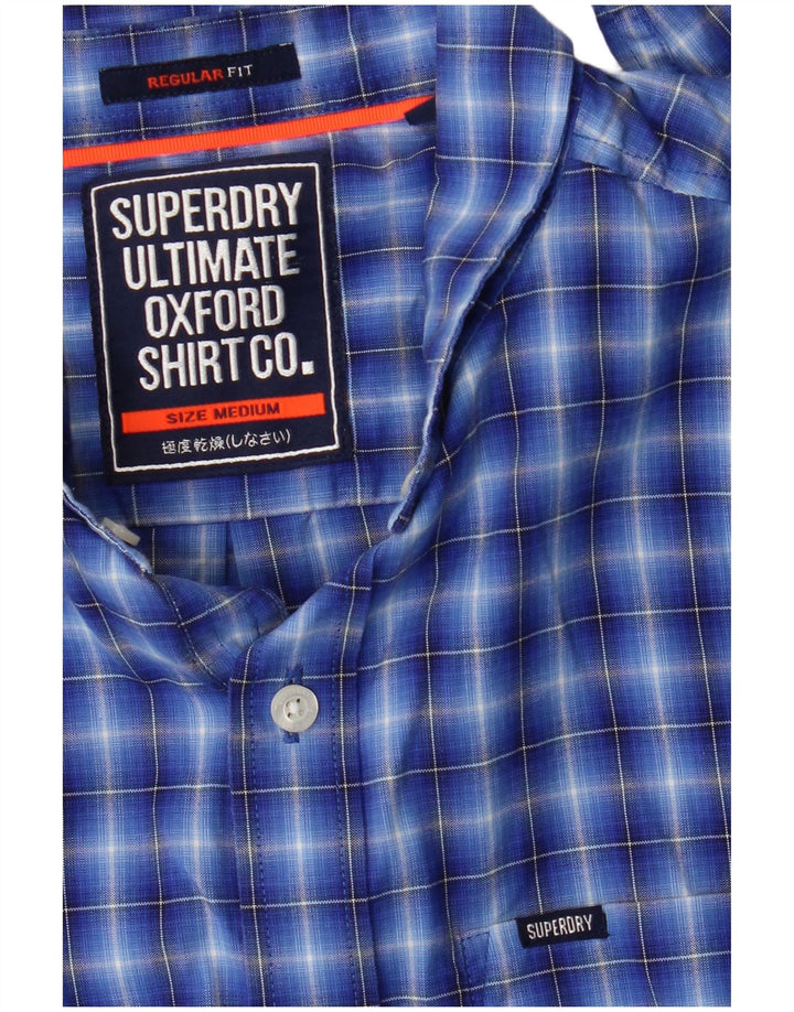 Superdry Mens Regular Fit Shirt Medium Blue Check
