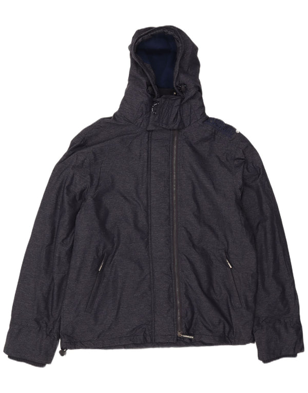 Superdry Mens Windcheater Hooded Windbreaker Jacket UK 46 3XL Navy Blue