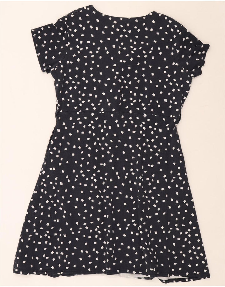 MOUNTAIN WAREHOUSE Womens A-Line Dress UK 20 2XL Navy Blue Spotted