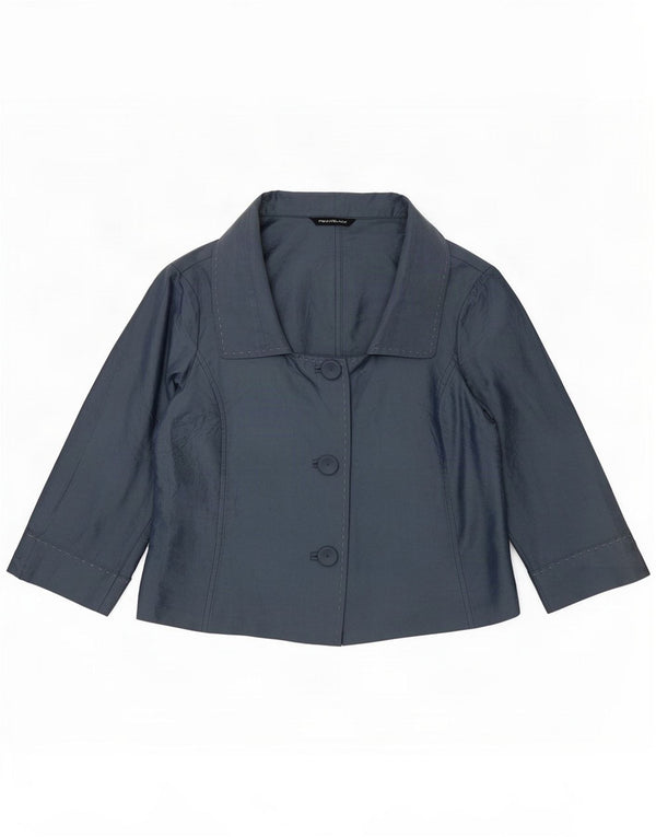 Penny Black Womens 3/4 Sleeve Bolero Top UK 12 Medium Blue