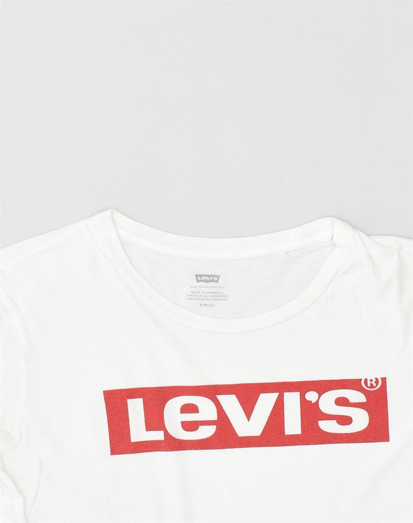 LEVI'S Mens Graphic T-Shirt Top Small White Cotton | Vintage Levi's | Thrift | Second-Hand Levi's | Used Clothing | Messina Hembry 