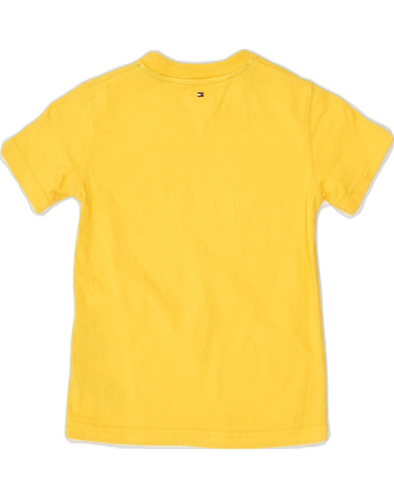 TOMMY HILFIGER Boys Graphic T-Shirt Top 3-4 Years Small  Yellow Cotton | Vintage Tommy Hilfiger | Thrift | Second-Hand Tommy Hilfiger | Used Clothing | Messina Hembry 