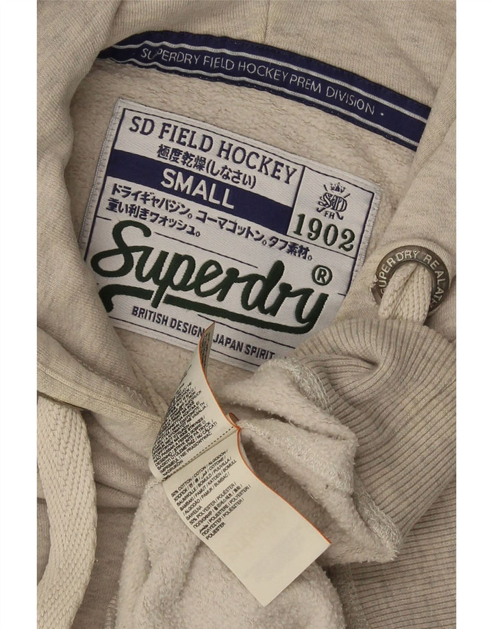 Superdry Mens Graphic Hoodie Jumper Small Grey Cotton