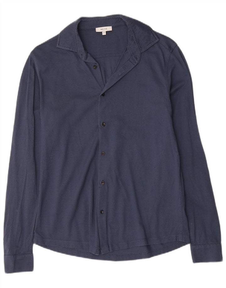 Reiss Mens Shirt Small Blue Cotton
