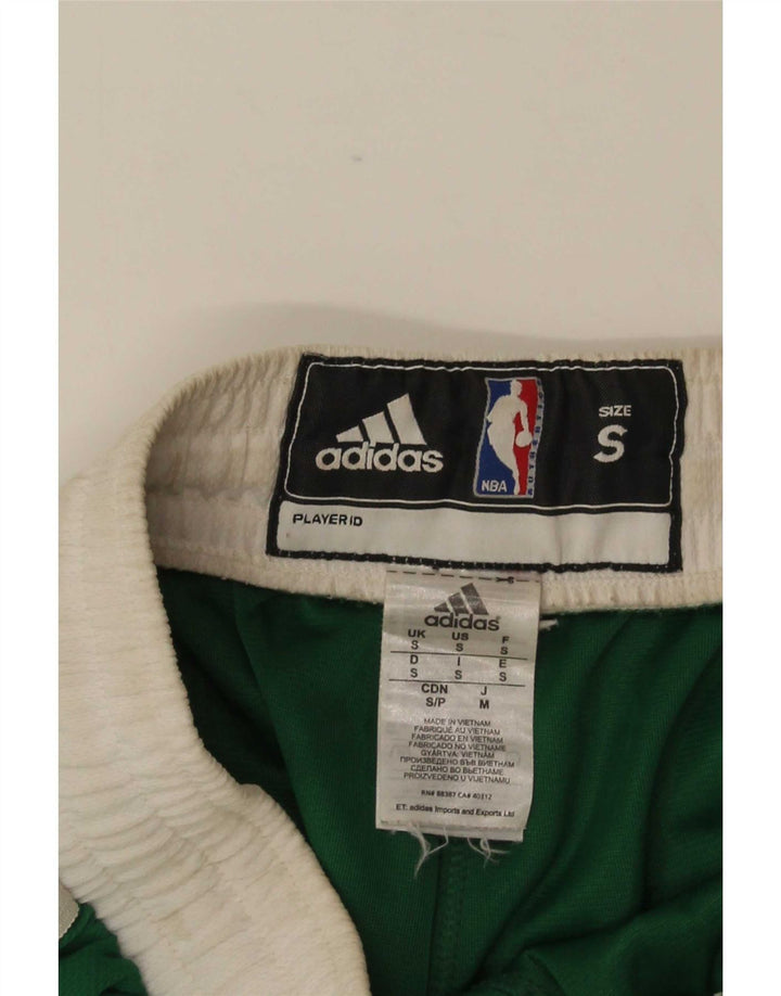 Adidas Mens Boston Celtics Sport Shorts Small  Green Colourblock Polyester
