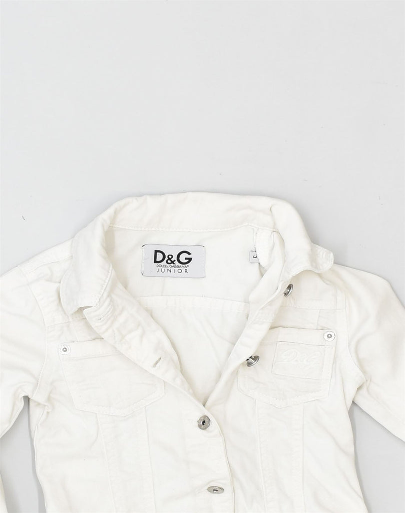 DOLCE & GABBANA Boys Military Jacket 2-3 Years White Cotton | Vintage Dolce & Gabbana | Thrift | Second-Hand Dolce & Gabbana | Used Clothing | Messina Hembry 