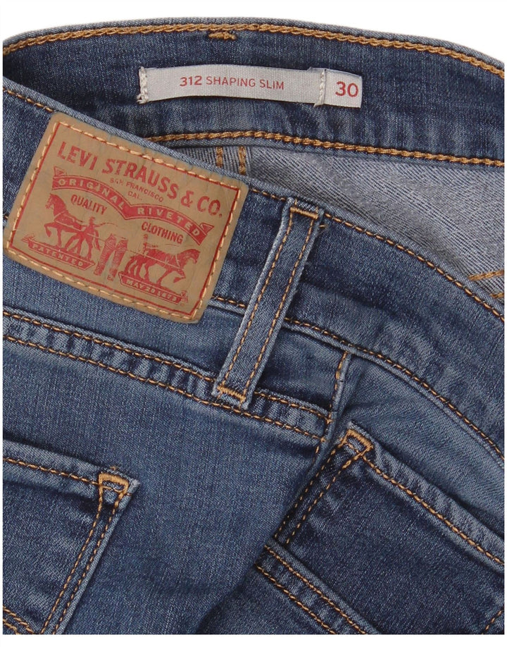 Levi's Womens 312 Shaping Slim Jeans W30 L32 Blue