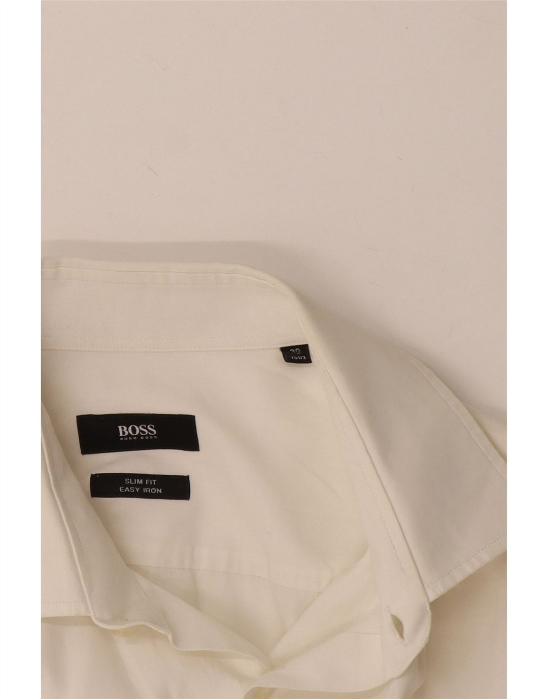Hugo Boss Mens Slim Fit Shirt Size 39 15 1/2 Medium White