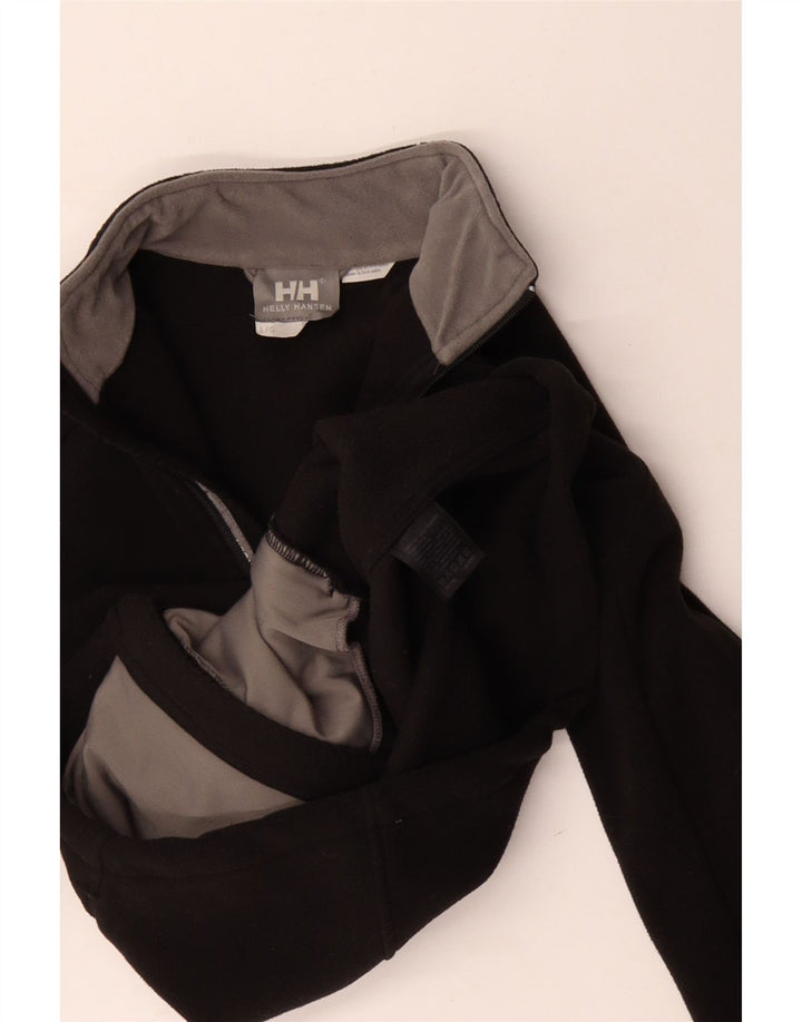 Helly Hansen Womens Fleece Jacket UK 16 Large Black Polyester