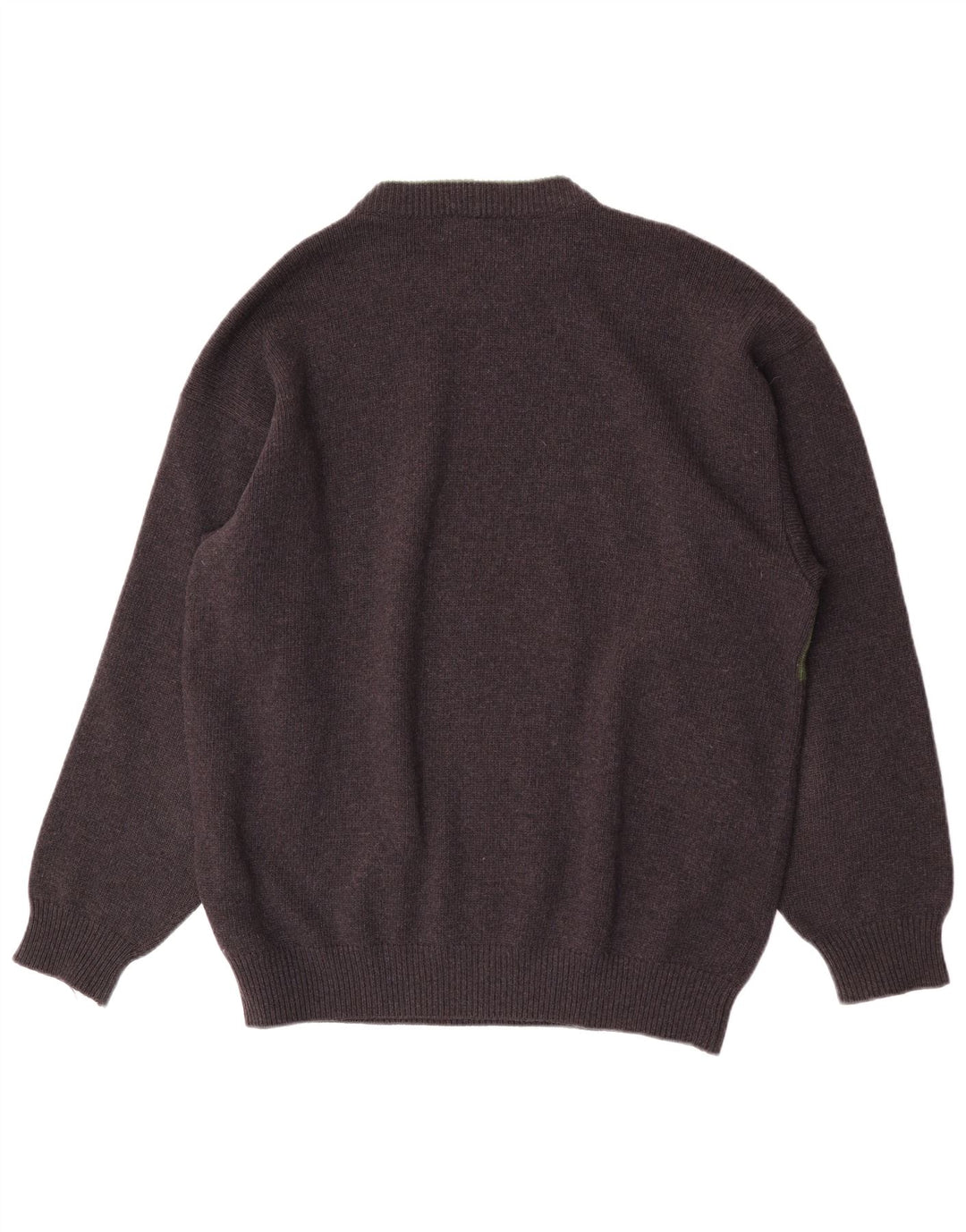 Iceberg Mens Graphic Crew Neck Jumper Sweater XL Grey Wool Retro