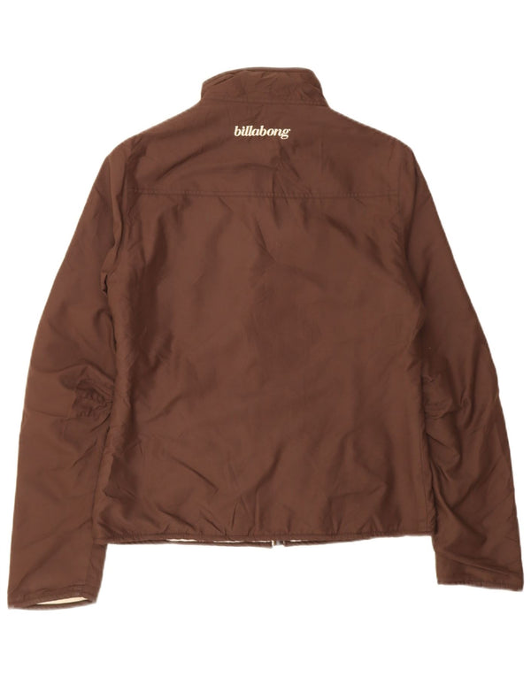 Billabong Womens Windbreaker Jacket UK 10 Small Brown