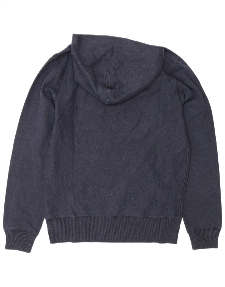Woolrich Mens Graphic Hoodie Jumper Medium Navy Blue