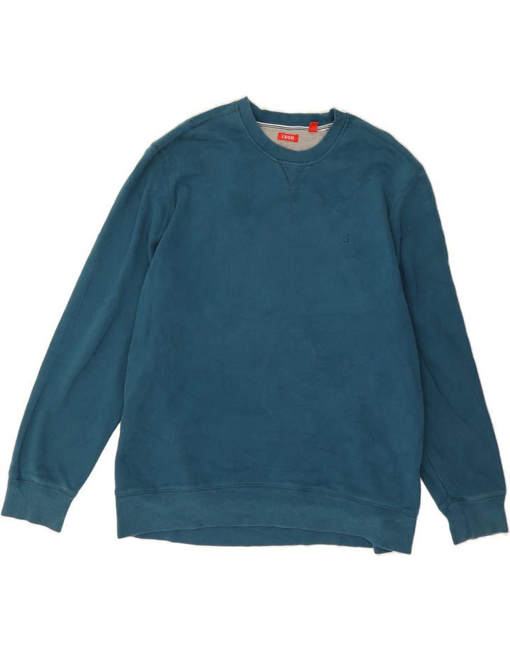 IZOD Mens Big & Tall Sweatshirt Jumper 2XL Blue Cotton Vintage Izod and Second-Hand Izod from Messina Hembry 