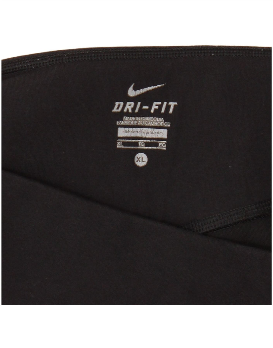 Nike Womens Dri Fit Capri Leggings UK 18 XL Black