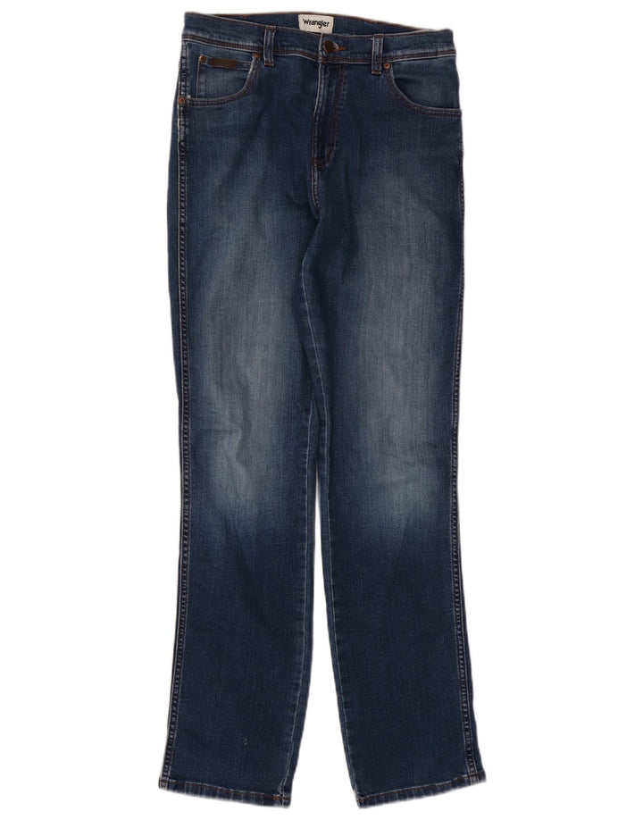 WRANGLER Mens Texas Straight Jeans W32 L34 Blue Cotton