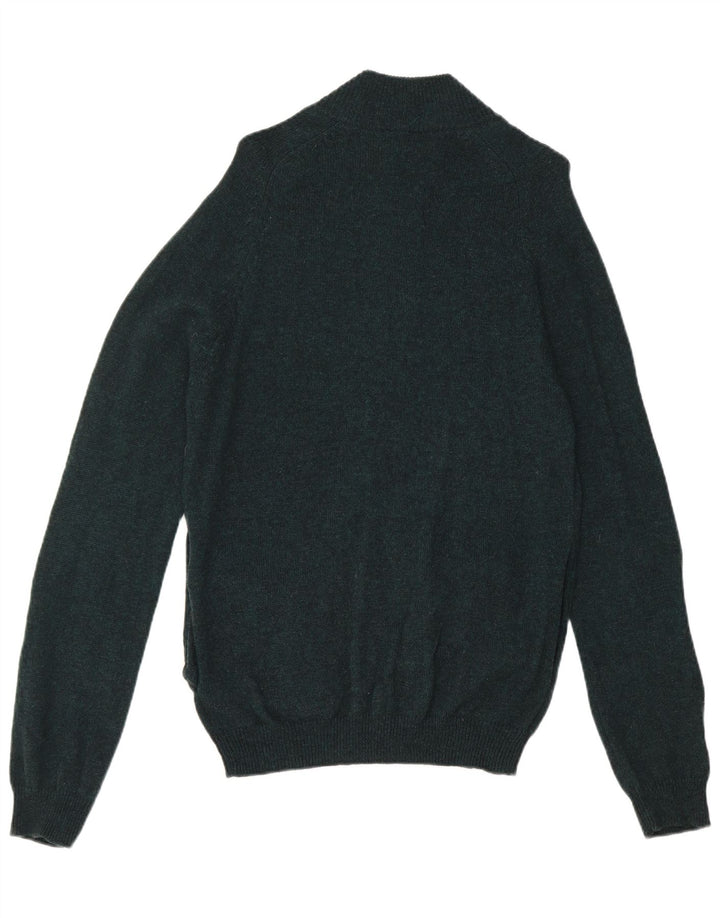 Marks & Spencer Mens Cardigan Sweater Medium Green Wool