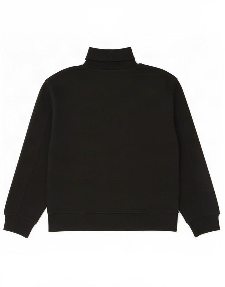 Zara Womens Roll Neck Jumper Sweater UK 14 Medium Black Cotton