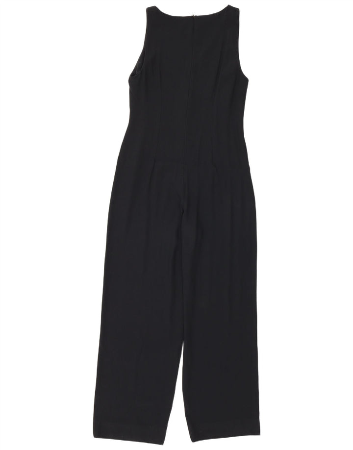 Marina Babini Womens Sleeveless Jumpsuit IT 44 Medium Black Acetate