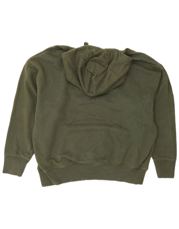 Tommy Hilfiger Mens Graphic Hoodie Jumper Medium Green Cotton