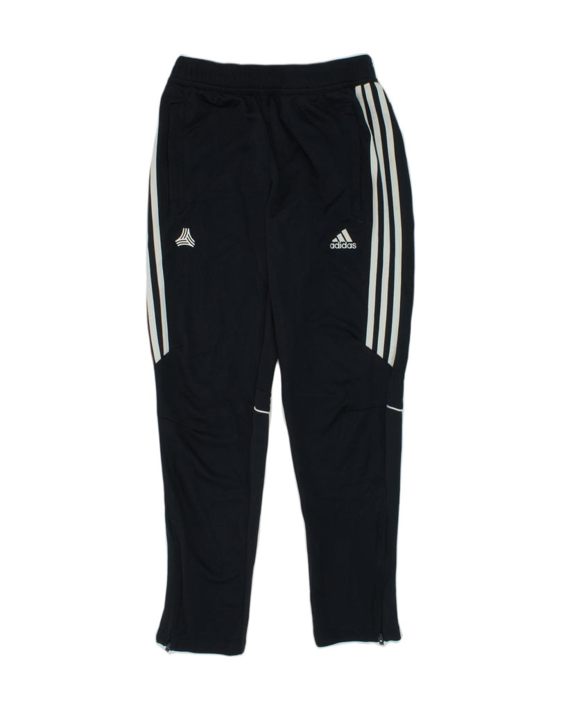 ADIDAS Girls Tracksuit Trousers 11-12 Years Navy Blue Polyester | Vintage Adidas | Thrift | Second-Hand Adidas | Used Clothing | Messina Hembry 