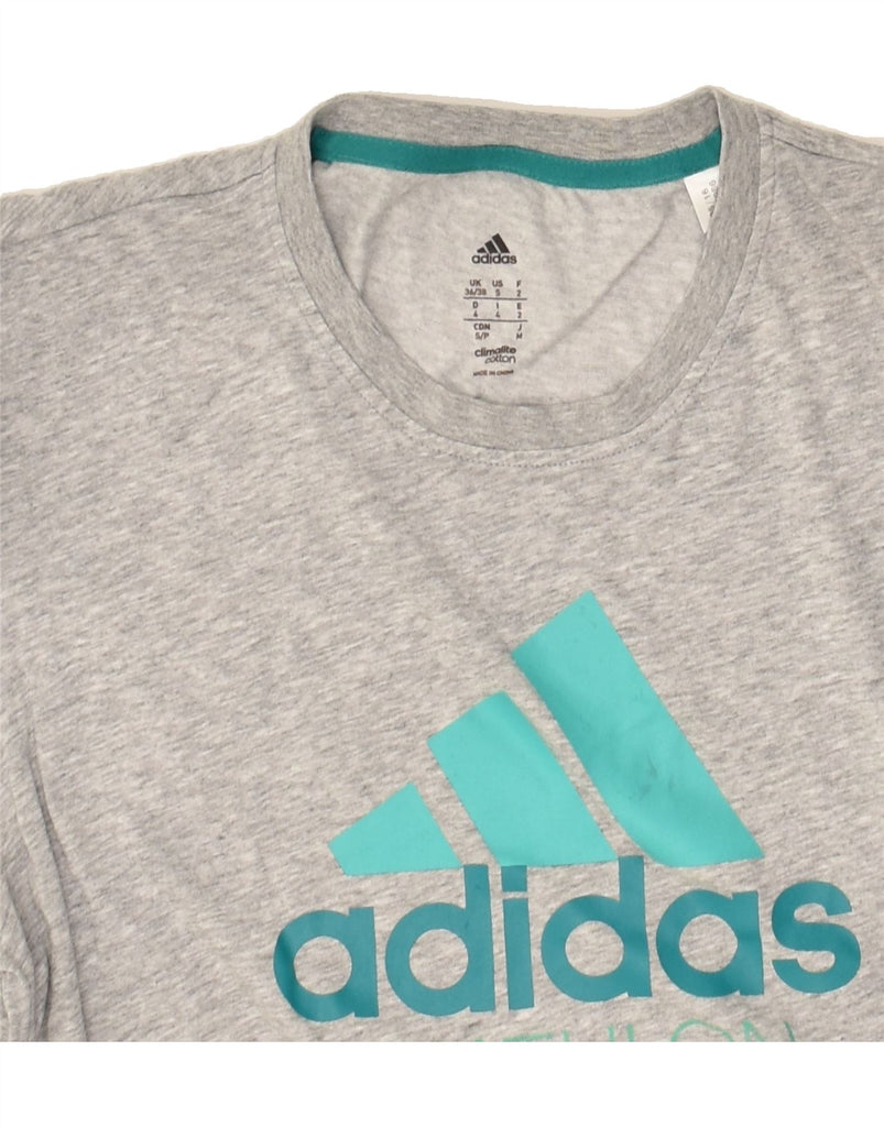 ADIDAS Mens Graphic T-Shirt Top UK 36/38 Small Grey | Vintage Adidas | Thrift | Second-Hand Adidas | Used Clothing | Messina Hembry 