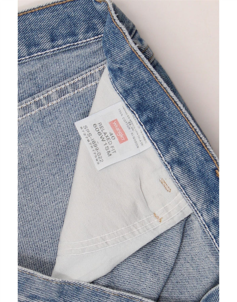 WRANGLER Mens Relaxed Fit Denim Shorts W40 XL Blue Cotton Vintage Wrangler and Second-Hand Wrangler from Messina Hembry 