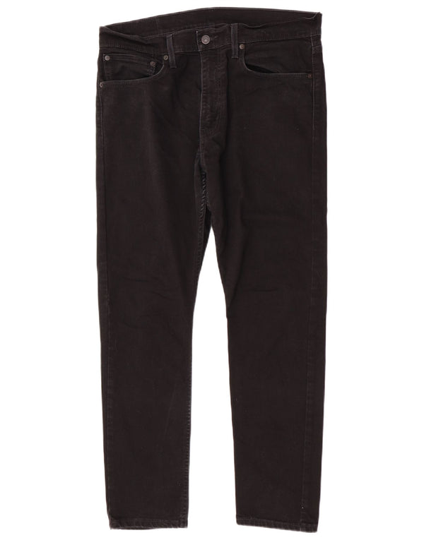 Levi's Mens 512 Slim Tapered Jeans W34 L30 Black Cotton