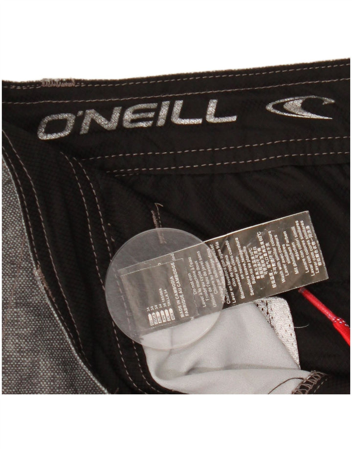 O'Neill Mens Chino Shorts W34 Large Grey Flecked Polyester