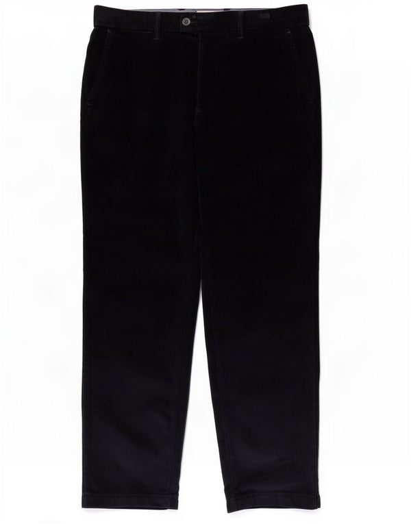 Marks & Spencer Mens Regular Corduroy Trousers W36 L31 Navy Blue Cotton