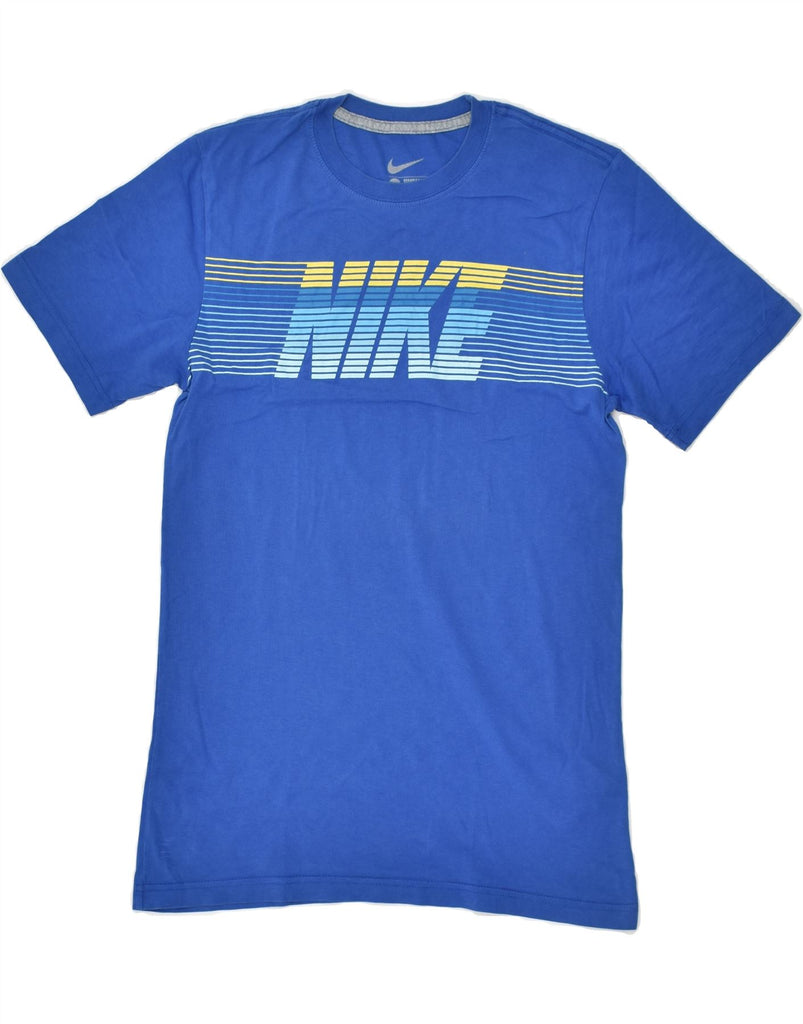 NIKE Mens Standard Fit Graphic T-Shirt Top Medium Blue Cotton | Vintage Nike | Thrift | Second-Hand Nike | Used Clothing | Messina Hembry 