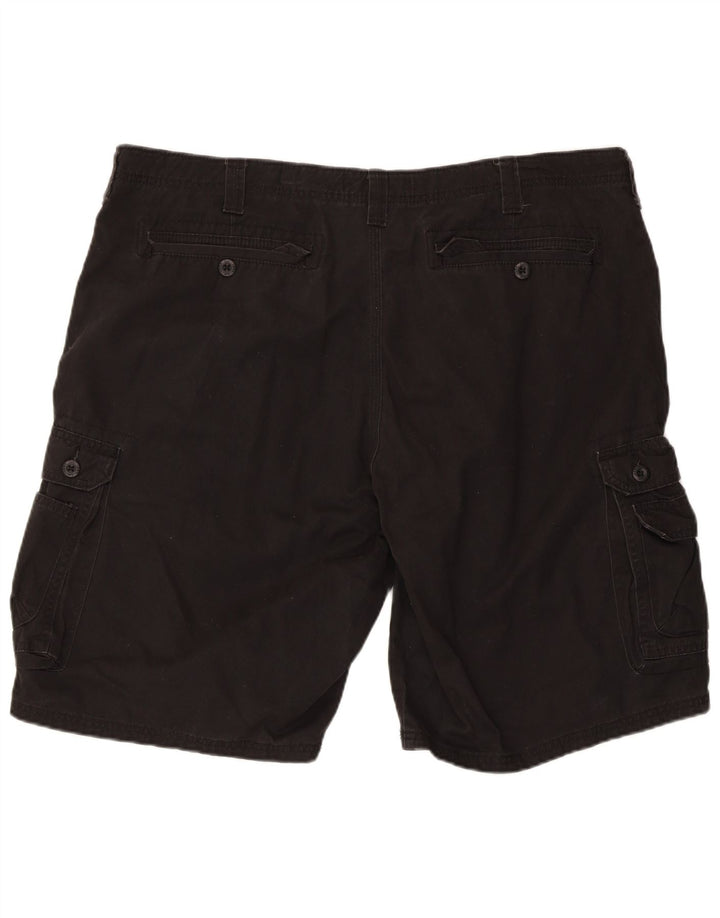 LEE Mens Kansas Cargo Shorts W42 2XL Black Cotton