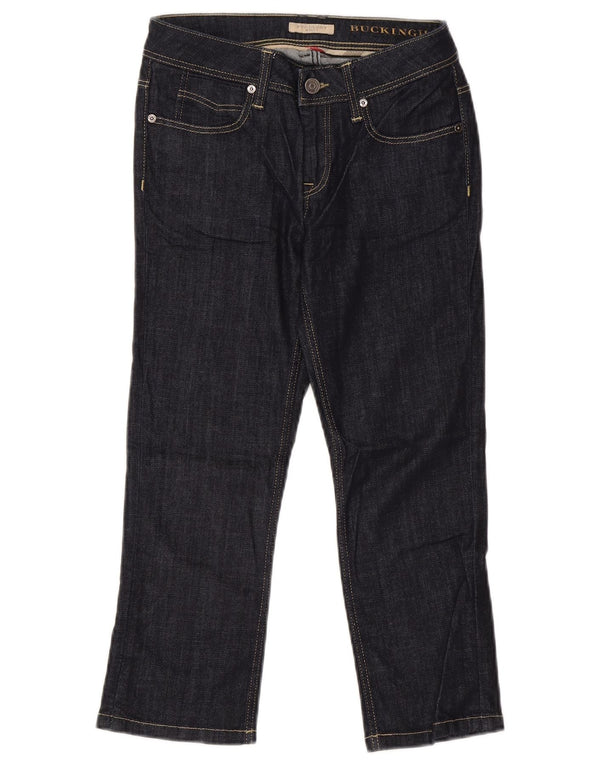 Burberry Womens Buckingham Straight Jeans W26 L22 Navy Blue Cotton