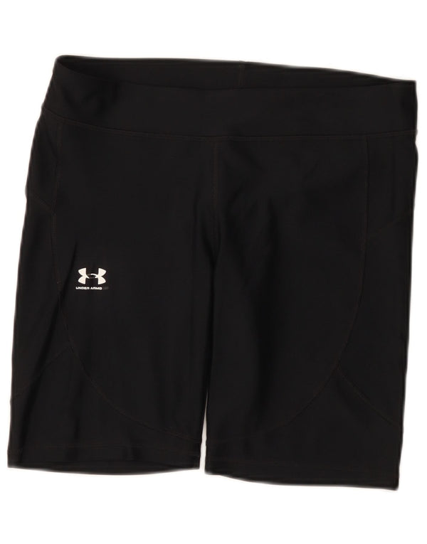 Under Armour Womens Heat Gear Sport Shorts UK 14 Large Black