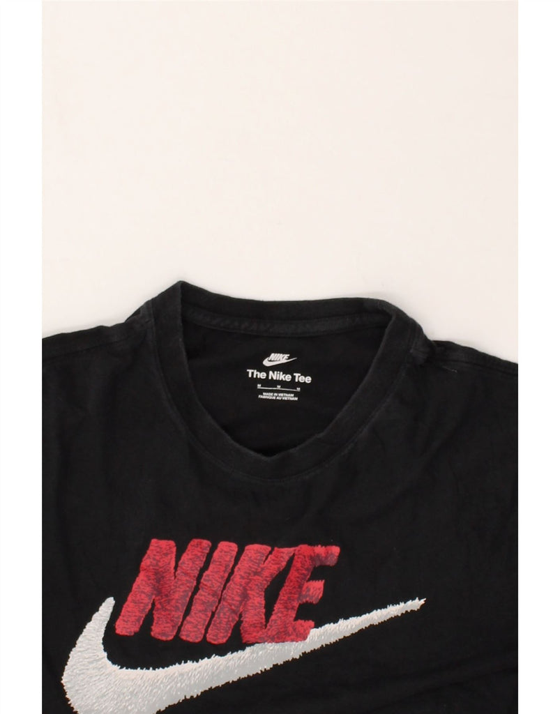 NIKE Mens Graphic T-Shirt Top Medium Black Cotton | Vintage Nike | Thrift | Second-Hand Nike | Used Clothing | Messina Hembry 