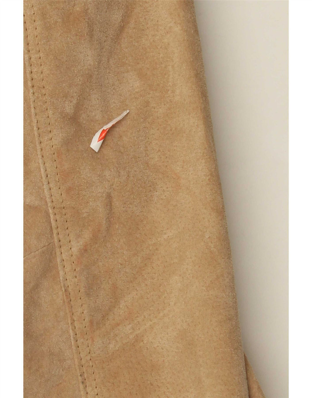 Zarro Womens Suede Jacket IT 42 Medium Beige Leather