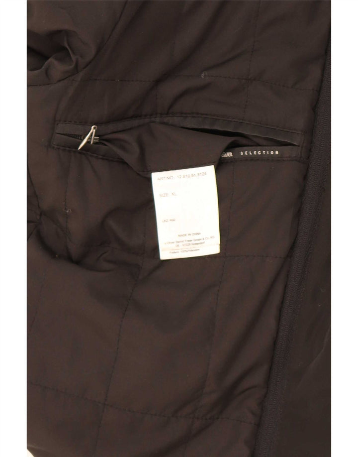 S.Oliver Mens Utility Jacket UK 42 XL Black Wool