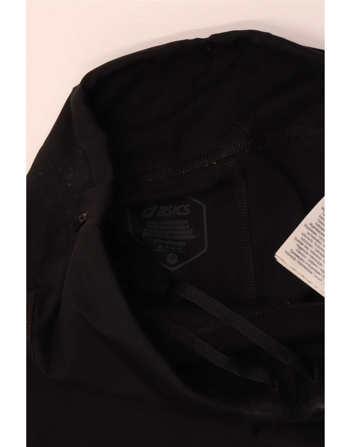 Asics Womens Leggings UK 12 Medium Black Polyester