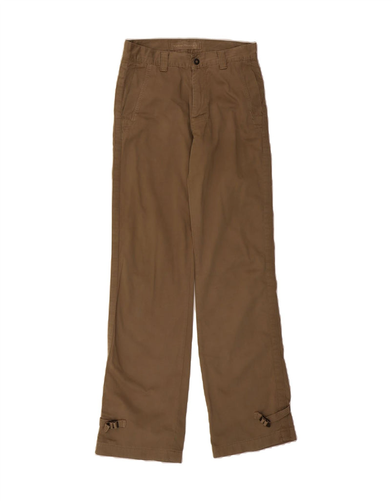 TAKE TWO Womens Straight Chino Trousers W29 L34 Brown Vintage Take Two and Second-Hand Take Two from Messina Hembry 