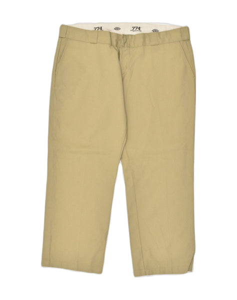 DICKIES Womens 774 Original Fit Chino Trousers US 18 2XL W42 L29 Beige, Vintage & Second-Hand Clothing Online