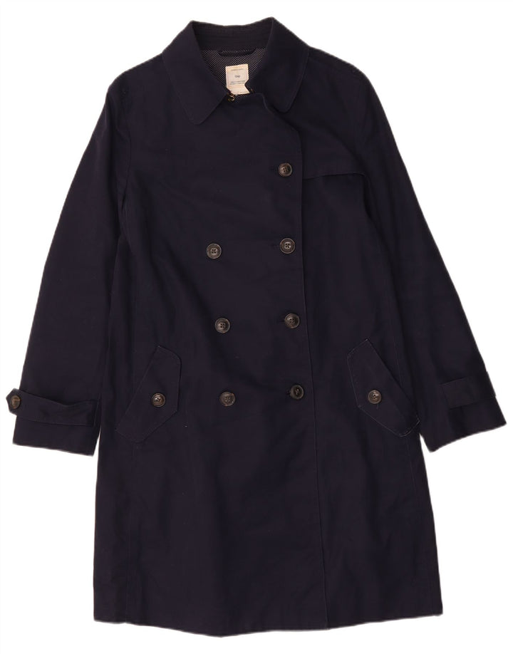 Gap Womens Trench Coat UK 14 Medium Navy Blue